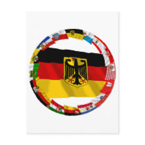 Germany & its Laender Waving Flags postcards by Vexillophile Germany & its Laender Waving Flags postcards