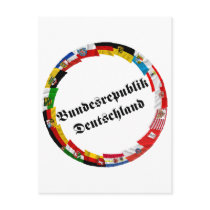 Germany & its Laender Waving Flags postcards by Vexillophile Germany & its Laender Waving Flags postcards