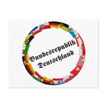 Germany & its Laender Waving Flags postcards by Vexillophile Germany & its Laender Waving Flags postcards