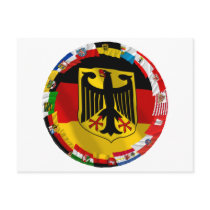 Germany & its Laender Waving Flags postcards by Vexillophile Germany & its Laender Waving Flags postcards