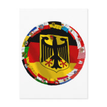 Germany & its Laender Waving Flags postcards by Vexillophile Germany & its Laender Waving Flags postcards