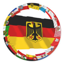 Germany & its Laender Waving Flags stickers