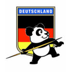 This is a cute design for javelin throwers and athletics fans from Germany. Panda is getting ready to throw the javelin! This cute javelin panda shirt makes a great gift for javelin throwers or track and field fanatics!