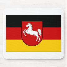 Germany Lower Saxony Civil flag Mousepads
