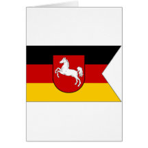 Germany Lower Saxony flag Greeting Card