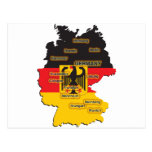 Germany Map Postcard