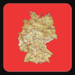 Germany Map Sticker by FlagAndMap Germany Map Sticker