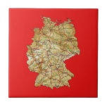 Germany Map Tile by FlagAndMap Germany Map Tile