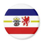 Germany Mecklenburg Flag Alternate Fridge Magnets