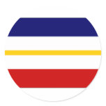 Germany Mecklenburg Flag Round Sticker