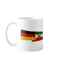 Germany & Nordrhein-Westfalen Waving Flags mugs by Vexillophile Germany & Nordrhein-Westfalen Waving Flags mugs