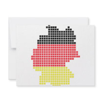 germany pixel flag invitations
