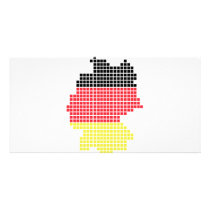 germany pixel flag photo cards