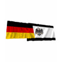 Germany & Preussen Waving Flags t-shirts