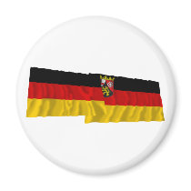 Germany & Rheinland-Pfalz Waving Flags magnets by Vexillophile Germany & Rheinland-Pfalz Waving Flags magnets