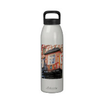 Germany, Rhineland, Rhens, half timbered  houses 2 Drinking Bottles