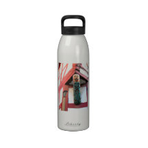 Germany, Rhineland, Rhens, half timbered  houses 6 Water Bottles