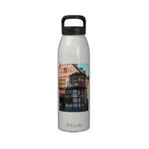 Germany, Rhineland, Rhens, half timbered  houses 8 Reusable Water Bottle