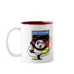 This adorable little panda bear is too cute! Featured in front of a large flag from Germany, this panda is getting ready to do a rhythmic gymnastics routine with a gymnastics ribbon! This cute design is perfect for gymnasts and gymnastics fans.