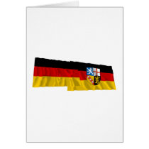 Germany & Saarland Waving Flags cards by Vexillophile Germany & Saarland Waving Flags cards