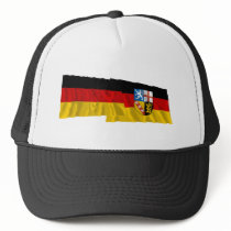 Germany & Saarland Waving Flags hats