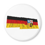 Germany &amp; Saarland Waving Flags Refrigerator Magnets