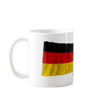 Germany & Sachsen-Anhalt Waving Flags mugs by Vexillophile Germany & Sachsen-Anhalt Waving Flags mugs