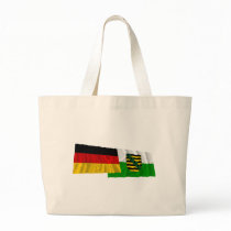 Germany & Sachsen Waving Flags bags by Vexillophile Germany & Sachsen Waving Flags bags
