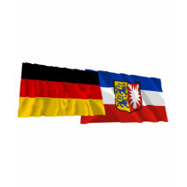 Germany & Schleswig-Holstein Waving Flags t-shirts