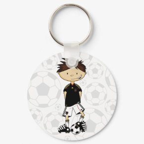 Germany Soccer Boy Keychain keychain