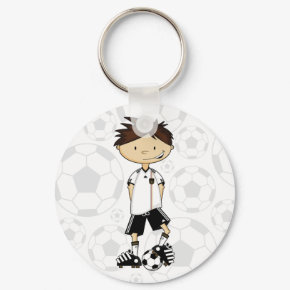 Germany Soccer Boy Keychain keychain
