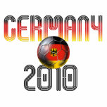 Germany soccer faded 2010 logo polo t-shirt