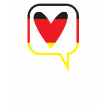 germany speech bubble heart t-shirts