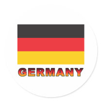Germany Round Stickers