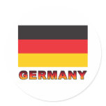 Germany Round Stickers