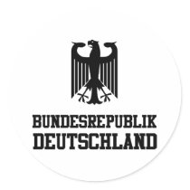 Germany Round Sticker