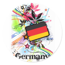 Germany Round Stickers