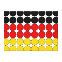 Germany Stylish Girly Chic : Polka Dot German Flag Canvas Prints