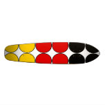 Germany Stylish Girly Chic : Polka Dot German Flag Skate Board Deck