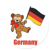Germany Teddy Bear stickers