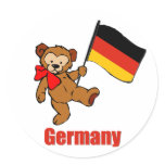 Germany Teddy Bear Sticker