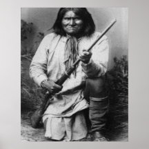 'Geronimo with Gun at the Ready' Posters