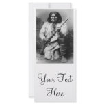'Geronimo with Gun at the Ready' Rack Card Design