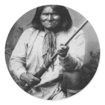 'Geronimo with Gun at the Ready' Sticker
