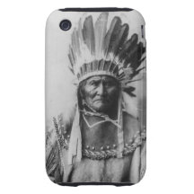 'Geronimo with Headdress' iPhone 3 Tough Covers