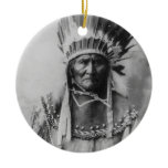 'Geronimo with Headdress' Christmas Tree Ornaments