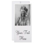 'Geronimo with Headdress' Custom Rack Cards