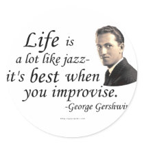 Gershwin on Life stickers by geargems Gershwin on Life stickers