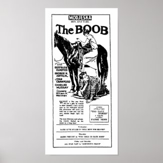 Gertrude Olmstead THE BOOB vintage movie ad print