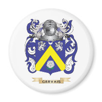 Gervais-(Tyrone) Coat of Arms (Family Crest) Fridge Magnet
